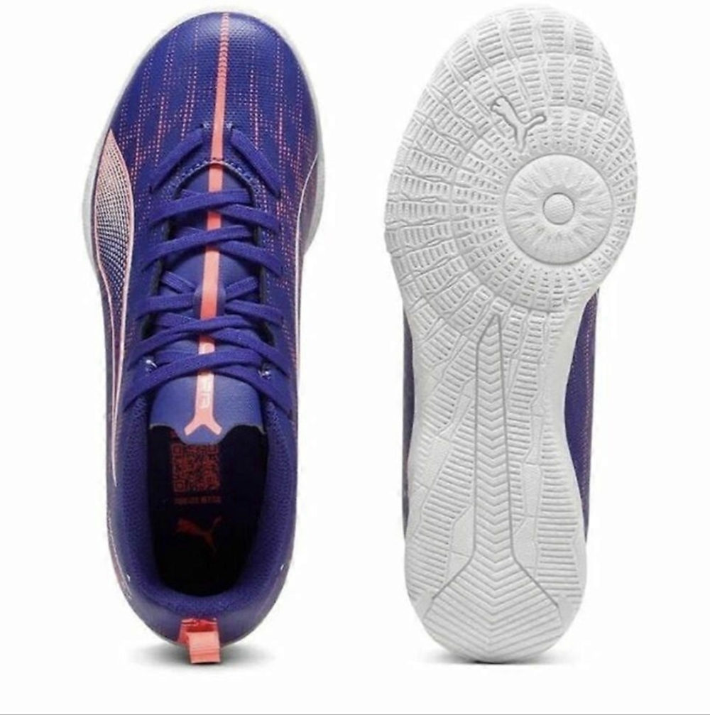 PUMA Kids Ultra 5 Play It Jr lapis lazuli/puma white Indoor Training Shoes Sz 1 - Picture 8 of 12